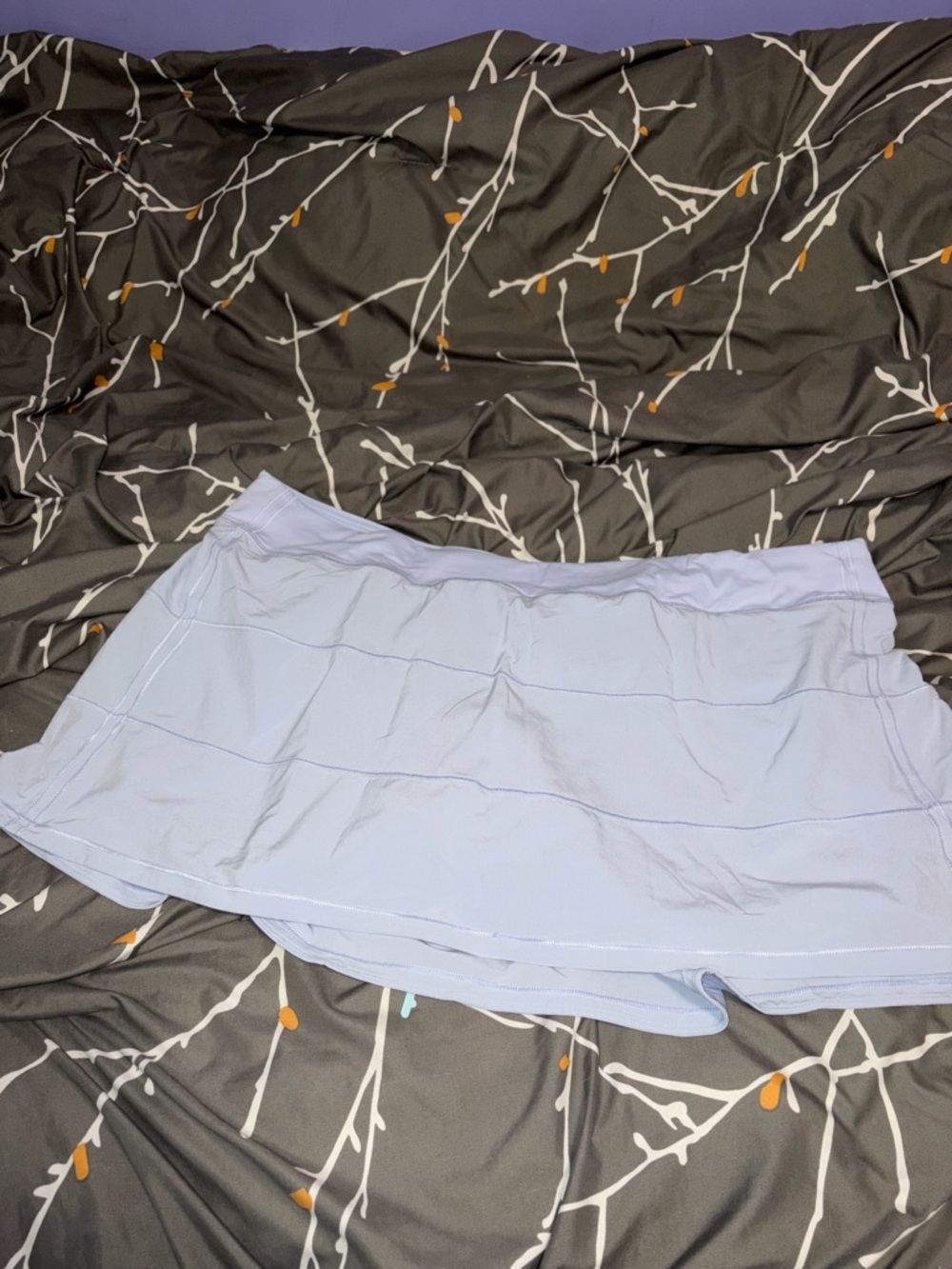 Lululemon Pace Rival Mid-Rise Skirt Long Pastel Blue Size 20